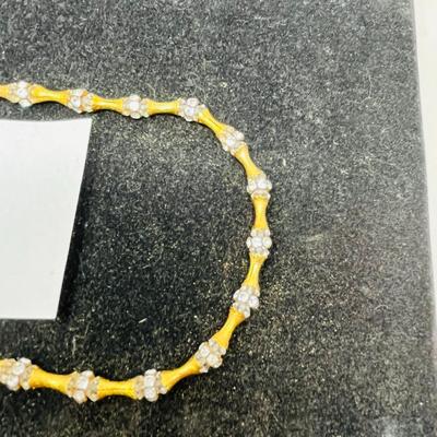 MCM Rhinestone Neckace w/ Dangle Earrings
