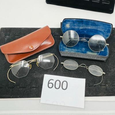 Lot of 3 Wire Rim Glasses