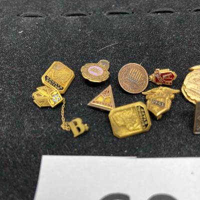 Lot of award pins Fraternal pins