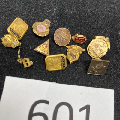 Lot of award pins Fraternal pins