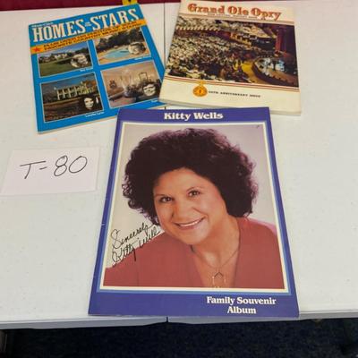 Kitty Wells signed picture book & 50 year Grand Ol Opry