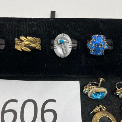 Lot of Costume Earrings & Rings