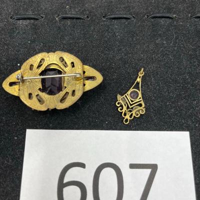 Lot of Filigree & Amethyst