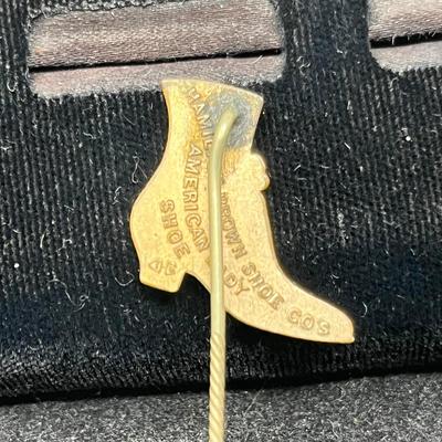 Gold Filled Advertising Stick Pin Hamilton Brown Shoe Co.