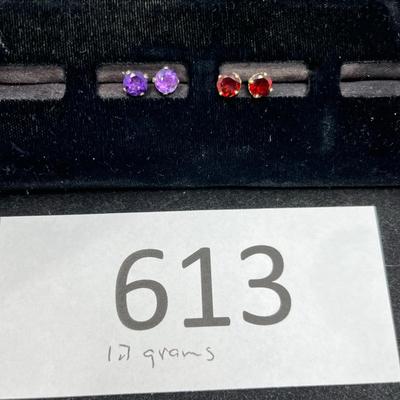 Lot of 2 Stud Earring Sets