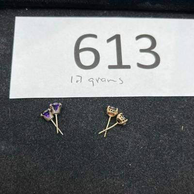 Lot of 2 Stud Earring Sets