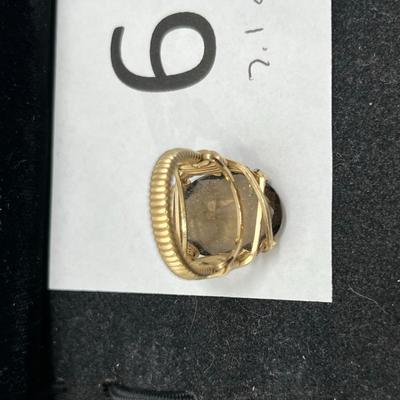 Large Smokey Quartz Ladies Ring