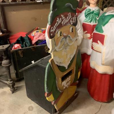 Vintage Santa Elf mail box for Santa letters