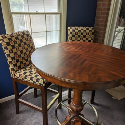 Pub table with 4 chairs
