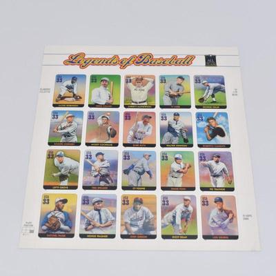 USPS Baseball Stamp Sheet