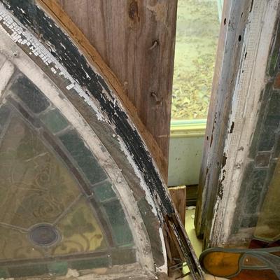 Beautiful vintage / antique stain glass church window