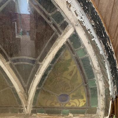 Beautiful vintage / antique stain glass church window