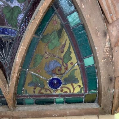 Beautiful vintage / antique stain glass church window