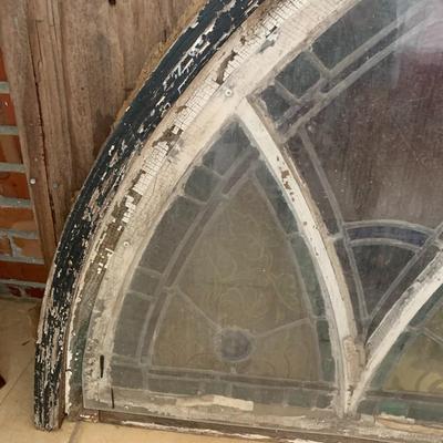 Beautiful vintage / antique stain glass church window