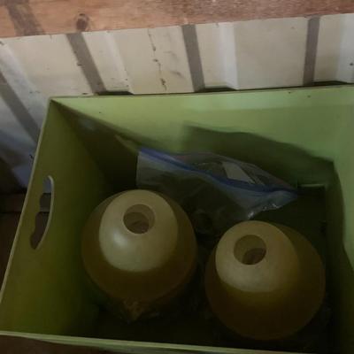 Nice 9 light bronze chandelier globes included