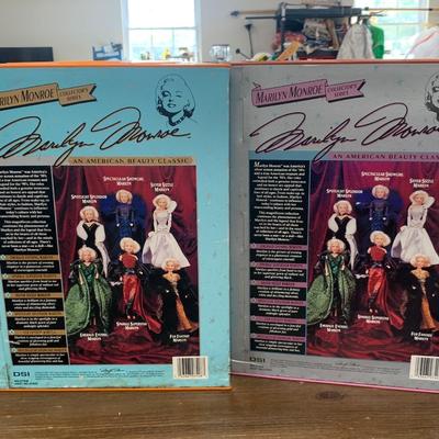 2 Marilyn Monroe collector series dolls in boxes