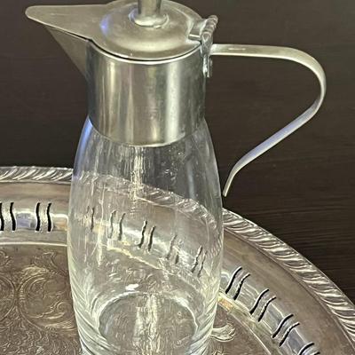 Decorative items and Tray