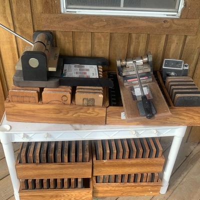 2 sizes Ellison Prestige Pro Die Cutting Machine  and numerous cutting boards
