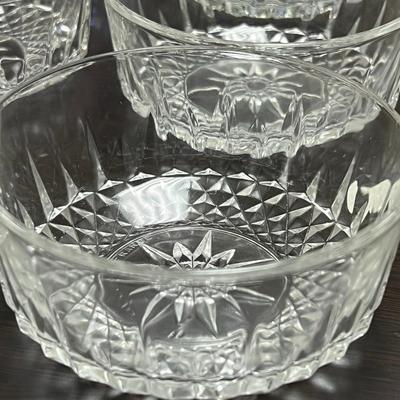 Dessert Bowl Carved Glass