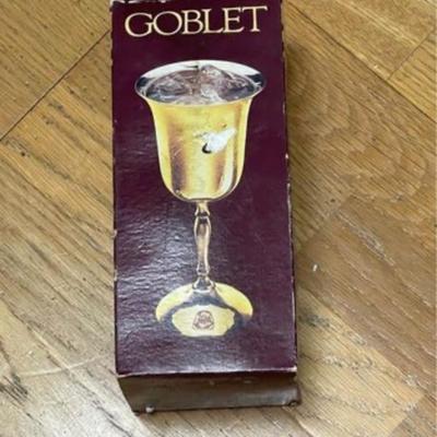 Seiden Solid Brass Goblets-NEW