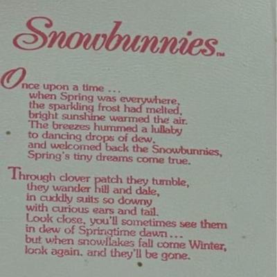 Set of 4 Vintage Dept 56 Snowbunnies-NEW