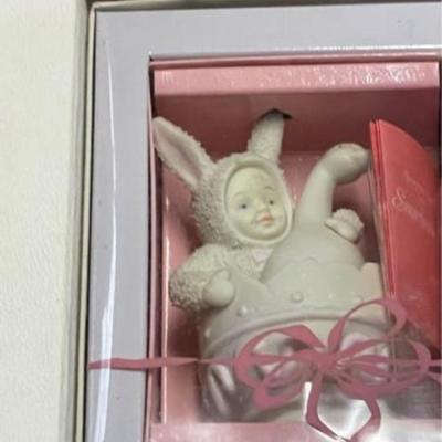 Set of 4 Vintage Dept 56 Snowbunnies-NEW