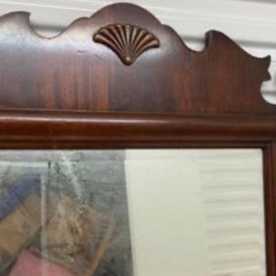 Antique Wood Mirror