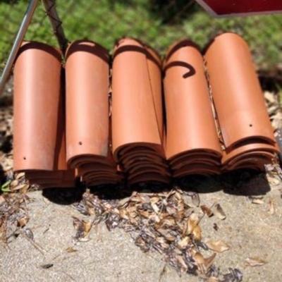 Vintage New Orleans Terra Cotta Ridge Caps
