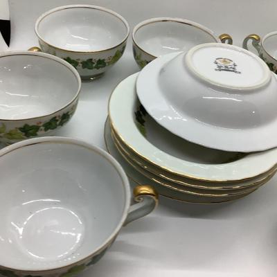 Regal China, Lawndale, Occupied Japan 4 fruit/dessert plates, saucer,7 teacups