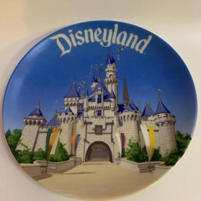 2 Disney Mugs & 1 Plate - Beauty and the Beast & Walt Disney World Official â€œGrandmaâ€ Mug & DISNEY CASTLE 6â€ Decorative...