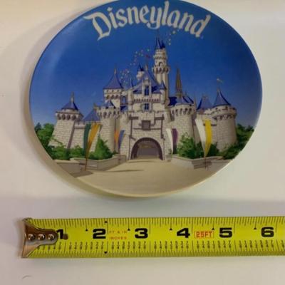 2 Disney Mugs & 1 Plate - Beauty and the Beast & Walt Disney World Official â€œGrandmaâ€ Mug & DISNEY CASTLE 6â€ Decorative...