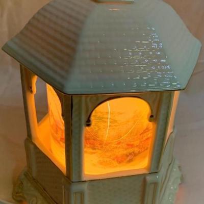 Thomas Kincade â€œMake a Wish Cottage" Gazebo - 8 1/4"H x 6 1/4" in diameter approx