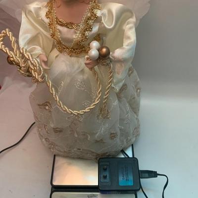 Kurt Adler 14" Lighted Fiber Optic Angel Christmas Tree Topper / Tablepiece - 14â€ tall approx