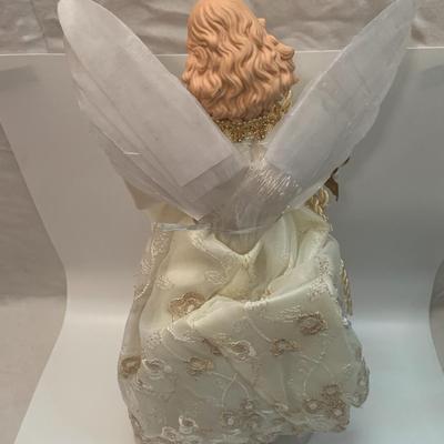 Kurt Adler 14" Lighted Fiber Optic Angel Christmas Tree Topper / Tablepiece - 14â€ tall approx