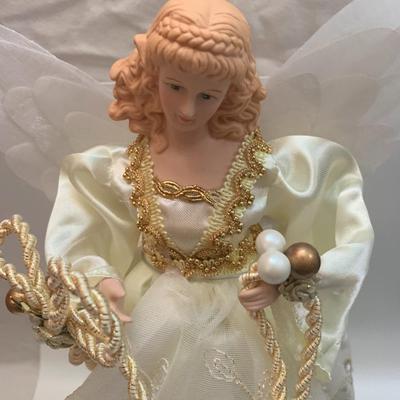 Kurt Adler 14" Lighted Fiber Optic Angel Christmas Tree Topper / Tablepiece - 14â€ tall approx