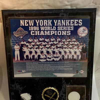 New York Yankees 1996 World Series Champions Plaque - 15â€ high x 12â€ wide