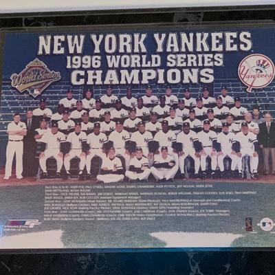 New York Yankees 1996 World Series Champions Plaque - 15â€ high x 12â€ wide