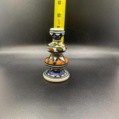 Candlestick Holder for Shabbat - 4â€ tall x 2.5â€ wide approx
