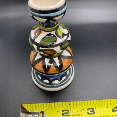 Candlestick Holder for Shabbat - 4â€ tall x 2.5â€ wide approx