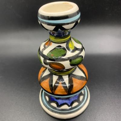 Candlestick Holder for Shabbat - 4â€ tall x 2.5â€ wide approx