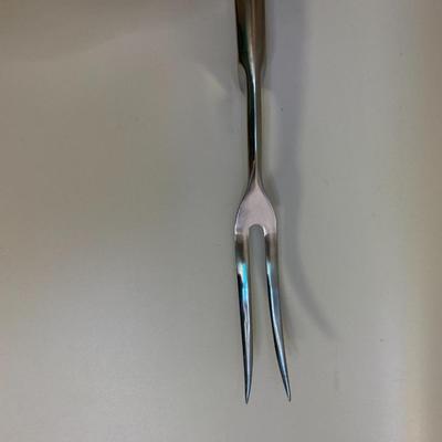 Vintage Walton Stainless Steel 3-Piece Carving Set Hollow Ground Hollow Handle w/ Box - 2 knives 13â€ & 14â€ approx with 12â€ fork...