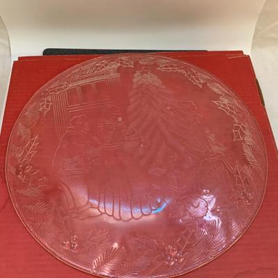 Pilgrim Glass Party Platter - 13â€ Diameter approx