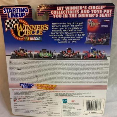 3 NASCAR items - 2 cars and 1 Starting Lineup Figure 4.5â€ tall approx