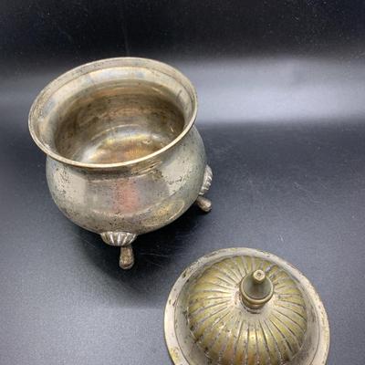 Vintage Silver Plated Tea Set with F. B. Rogers Pot, creamer, sugar and tray - See pics