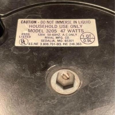 Rival Crock Pot Model 3205