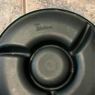Vintage Plastic Take-A-Long Serving Dish