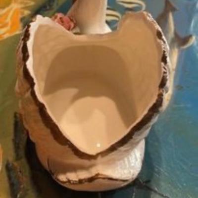 Vintage Ceramic Swan Planter
