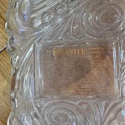 Vintage Old Forester Kentucky Bourbon Whiskey Decanter