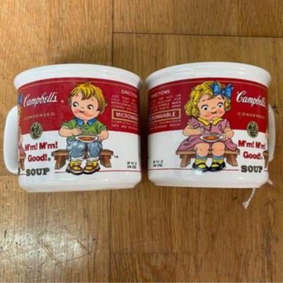 Two 1990â€™s Campbellâ€™s Soup Bowls