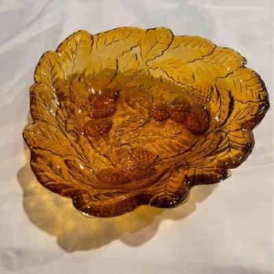 Vintage Amber Bowl